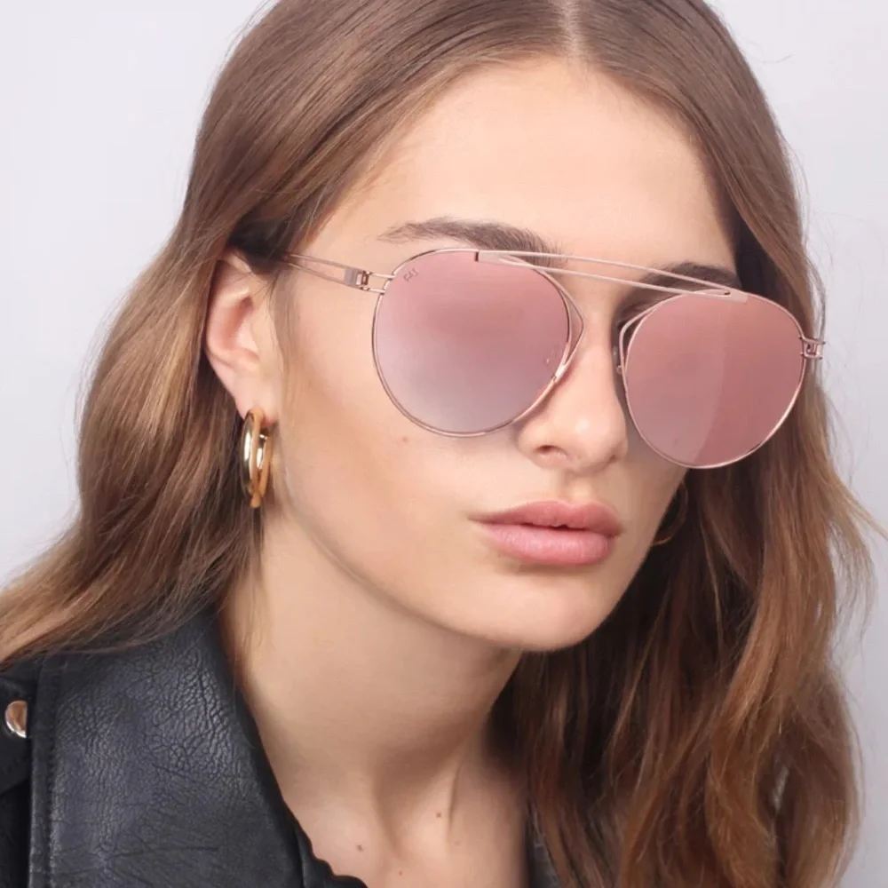 For Art’s Sake T-Shirt Rose Mirrored Aviator Sunglasses